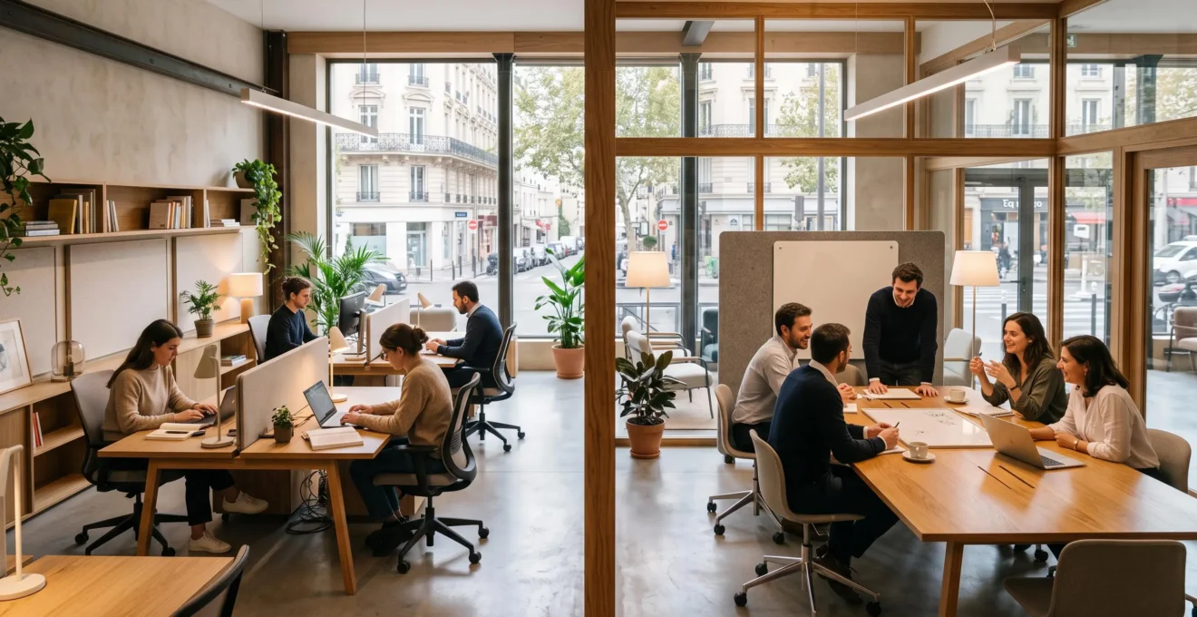 Bureau moderne et bien agencé favorisant la productivité et le bien-être.